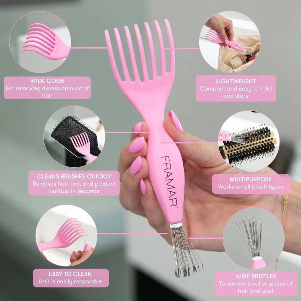 Detangling Brush for Curly Hair – Hair Brushes for Women - Premium Hair Brush Cl
